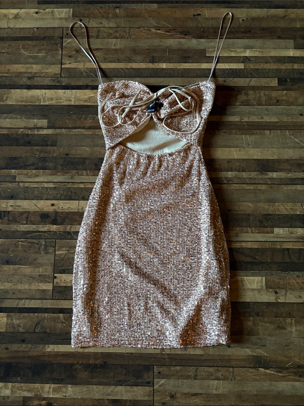 rose gold sequin dress windsor | Dresses | Windsor Cutout Hoco Mini Sequin maxi dress